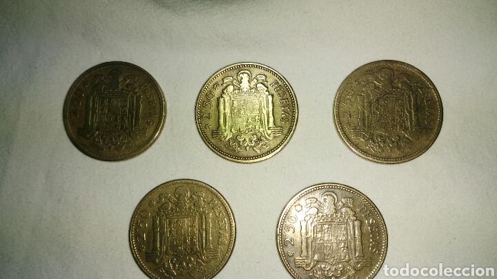 Monedas Franco: CINCO MONEDAS DE 25 PESETAS - Foto 6