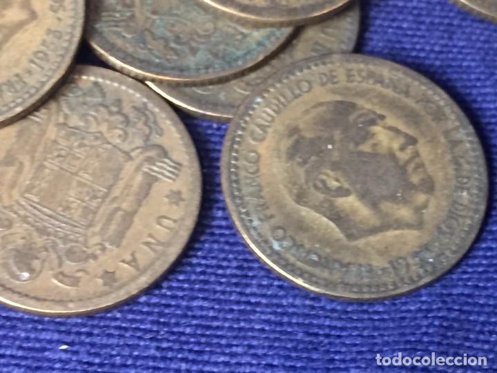 Monedas Franco: Lote 20 monedas de una peseta de 1953 buen estado general varias estrellas visibles variadas 67 grs. - Foto 6 - 219053021