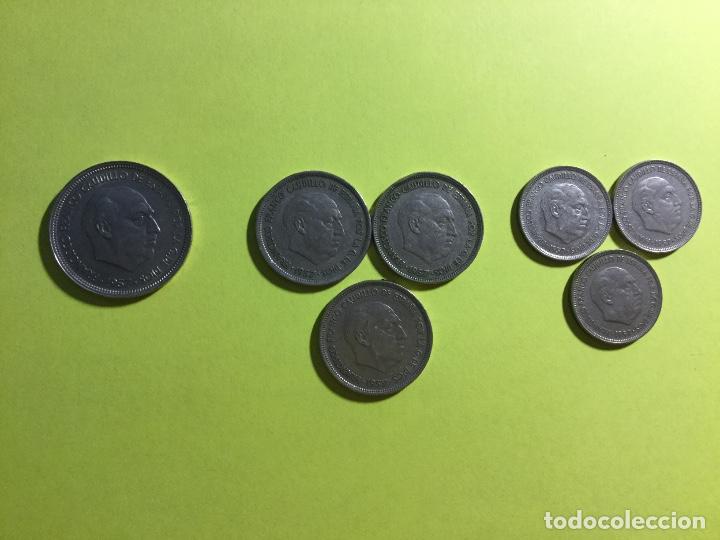 Monedas Franco: 7 monedas de Franco de 1957 - Foto 1