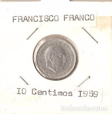 Monedas Franco: ESPA&Ntilde;A 1959. MONEDA DE 10 CENTIMOS. - Foto 1