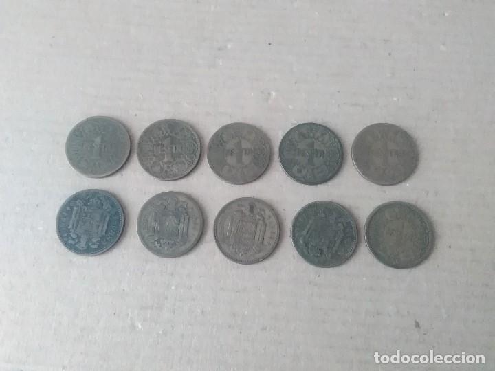 Monedas Franco: 10 monedas de 1 peseta de 1944 - Foto 1
