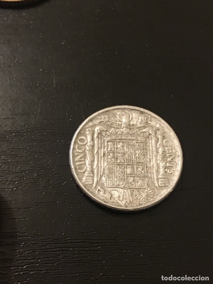 Monedas Franco: Moneda 5 c&eacute;ntimos Espa&ntilde;a 1945 - Foto 1