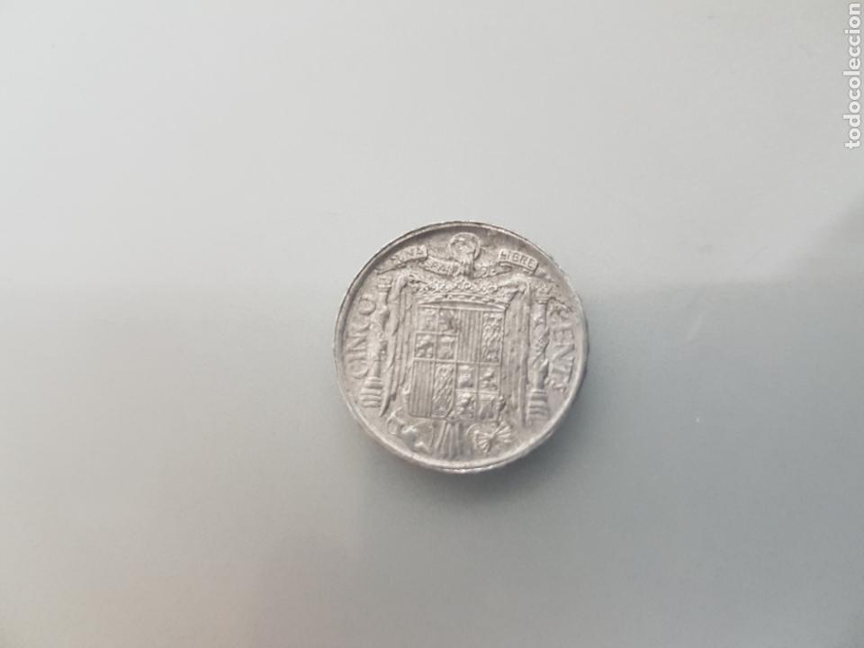 Monedas Franco: MONEDA 5 C&Eacute;NTIMOS 1945 S/C ALUMINIO - Foto 2