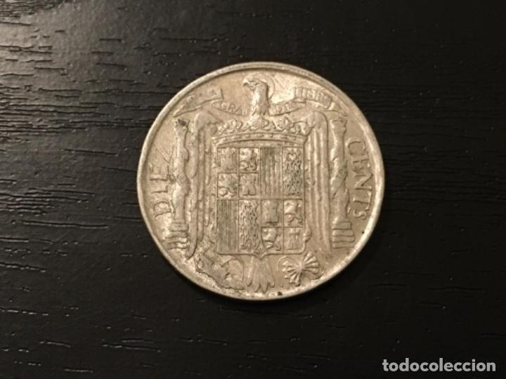 Monedas Franco: MONEDA 10 C&Eacute;NTIMOS ESPA&Ntilde;A 1953 - Foto 2