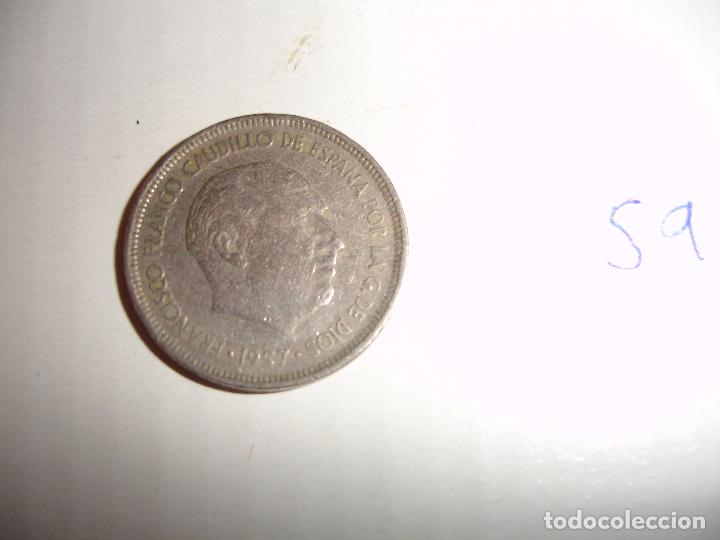 Monedas Franco: MONEDA 5 PESETAS 1959 - Foto 2