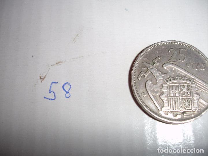 Monedas Franco: MONEDA 25 PESETAS 1958 - Foto 2