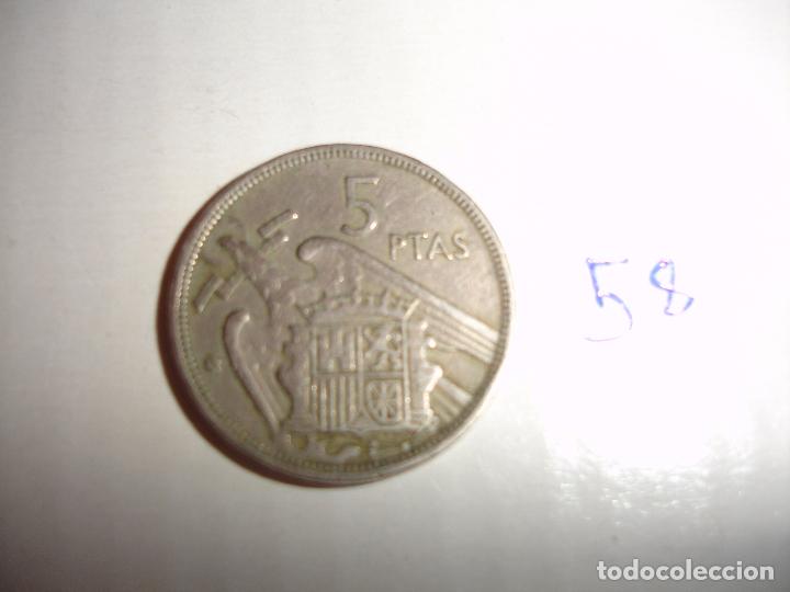 Monedas Franco: MONEDA 5 PESETAS 1958 - Foto 1