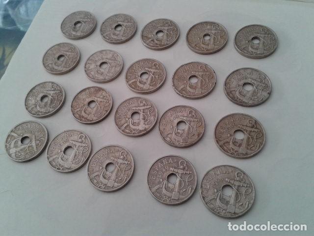 Monedas Franco: MONEDA 50 CENTIMOS DE 1949 ( 20 MONEDAS USADAS ) - Foto 4