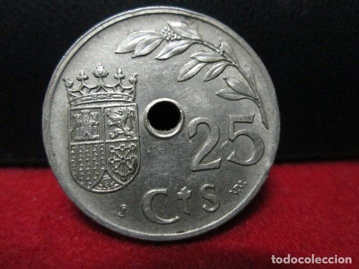 Monedas Franco: 25 centimos 1937 estado espa&ntilde;ol EBC - Foto 2