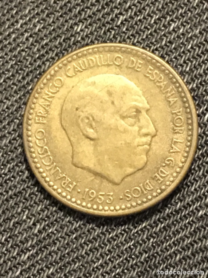 Monedas Franco: Moneda 1 peseta España 1953 *62 - Foto 2 - 206186577