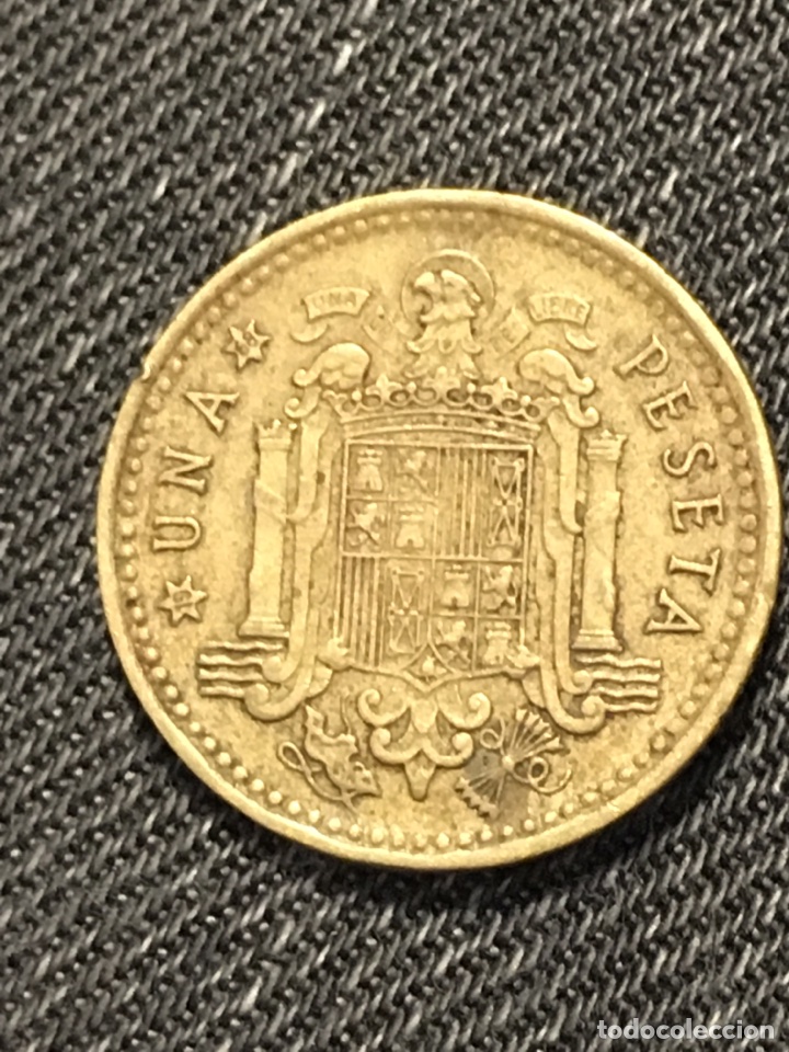 Monedas Franco: Moneda 1 peseta Espa&ntilde;a 1966 - Foto 2