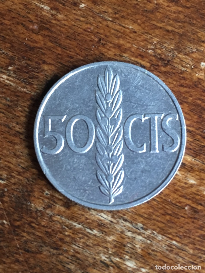 Monedas Franco: Moneda 50 c&eacute;ntimos Espa&ntilde;a 1966 - Foto 2