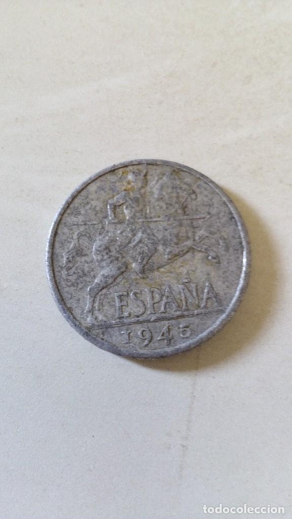 Monedas Franco: Moneda 10 centimos 1945 - Foto 1