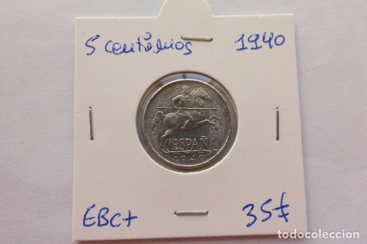 Monedas Franco: 5 centimos 1940 EBC+ - Foto 1