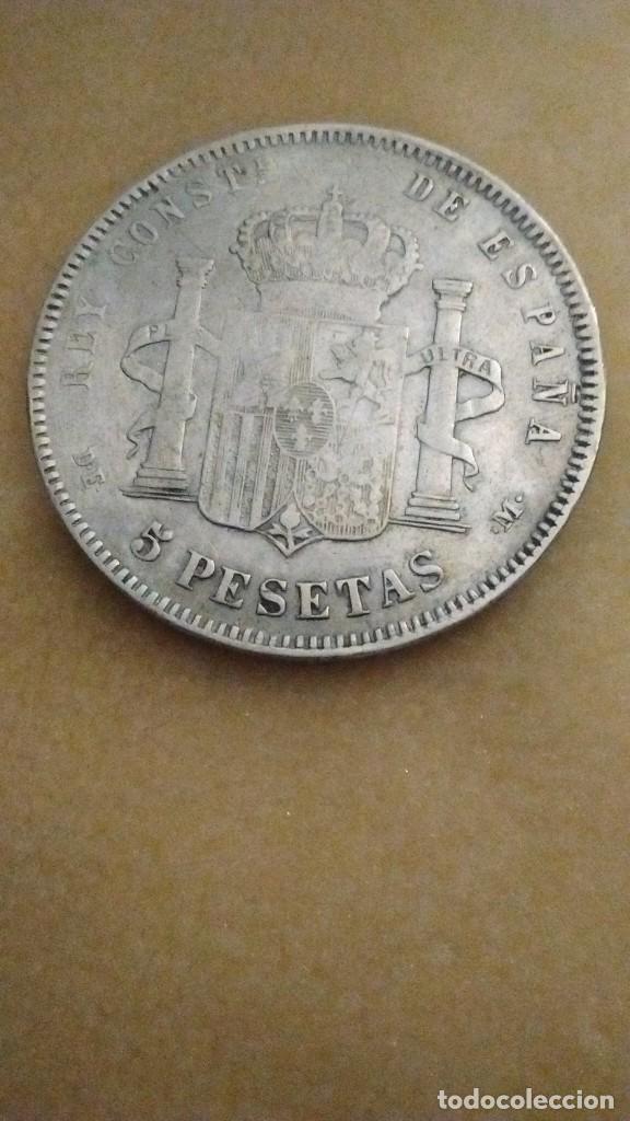 Monedas Franco: Moneda de plata de Alfonso xii - Foto 2