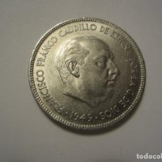 Monnaies Franco: MONEDA DE 5 PESETAS DE FRANCO DE 1949*50. Lote 122489255