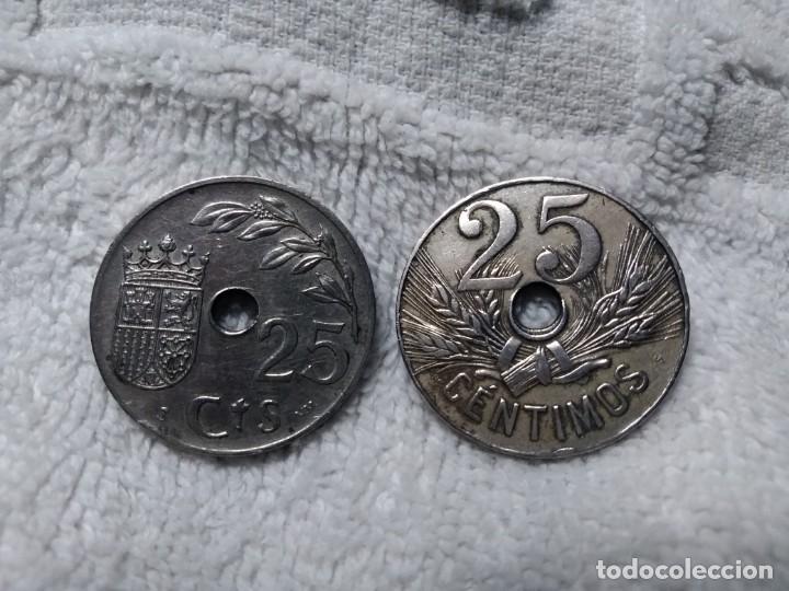 Monedas Franco: Moneda 25 centimos - Foto 3
