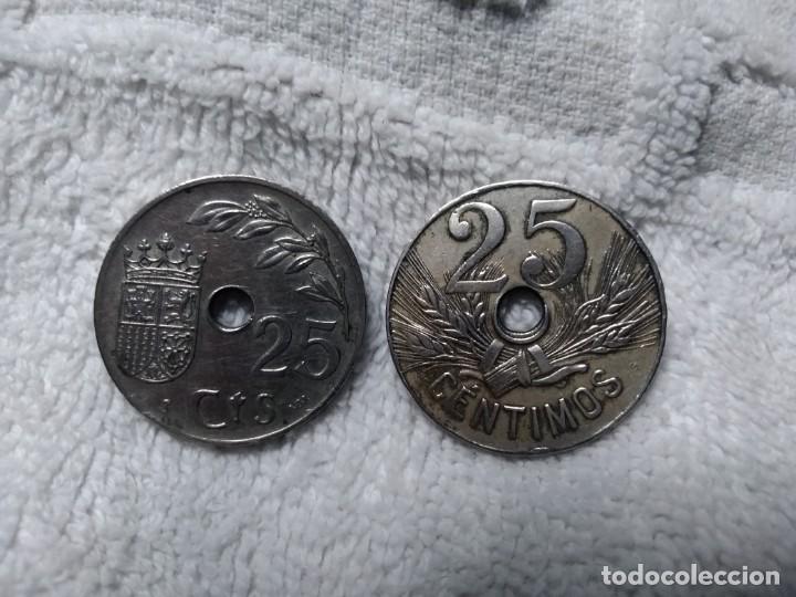 Monedas Franco: Moneda 25 centimos - Foto 4