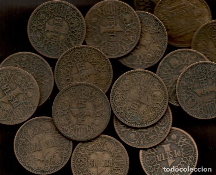 Monedas Franco: 1 Peseta 1944 curiosa - Foto 1