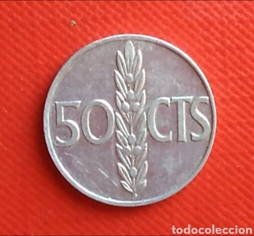 Monedas Franco: Moneda Espa&ntilde;a 50 c&eacute;ntimos a&ntilde;o 1966 - Foto 1