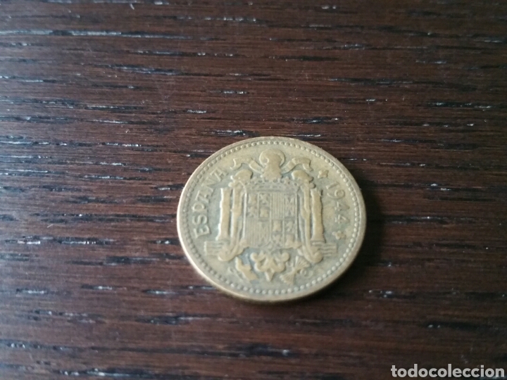 Monedas Franco: Moneda 1 peseta 1944 - Foto 2
