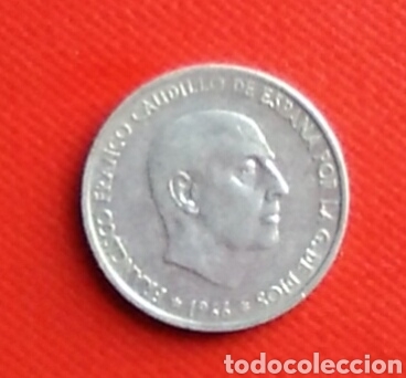 Monedas Franco: Moneda Espa&ntilde;a 50 c&eacute;ntimos a&ntilde;o 1966 - Foto 1