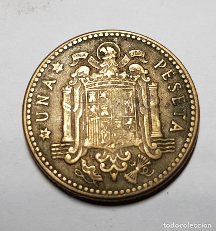 Monedas Franco: Moneda de 1 PESETA 1947 *?? - Foto 2
