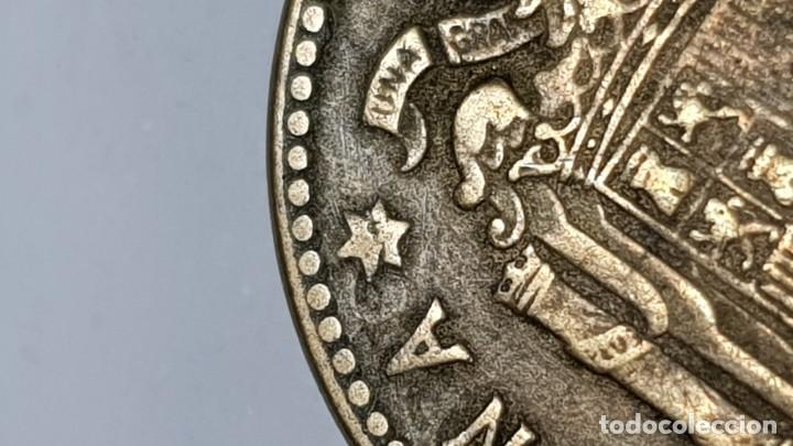 Monedas Franco: Moneda de 1 PESETA 1947 *?? - Foto 3