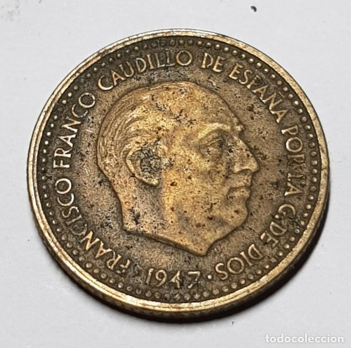 Monedas Franco: Moneda de 1 PESETA 1947 *52 - Foto 1