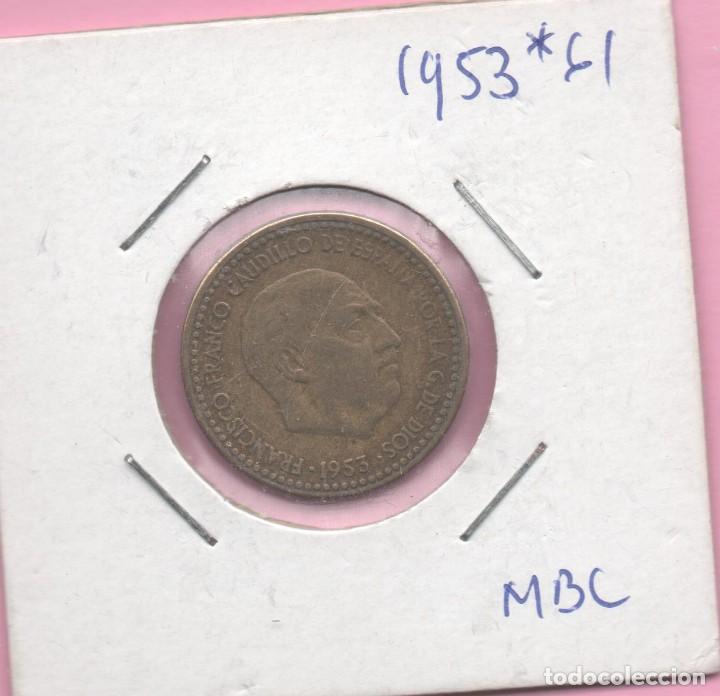 Monedas Franco: 1 PESETA 1953*61 - Foto 1