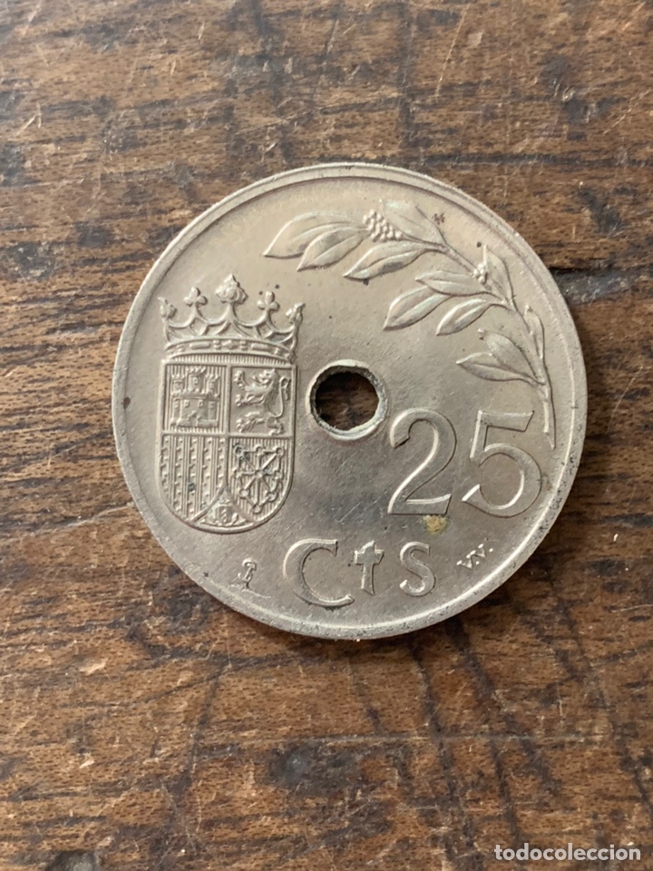Monedas Franco: Moneda 25 c&eacute;ntimos 1937 - Foto 1