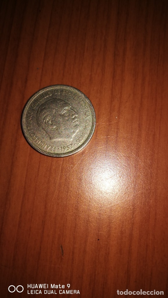 Monedas Franco: 1957 cara de franco - Foto 2