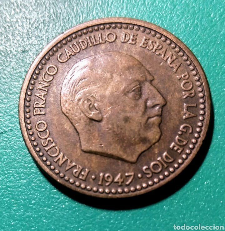 Monedas Franco: España. 1 Peseta 1947 *52 - Foto 2 - 148497688