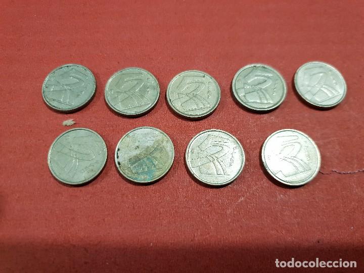 Monedas Franco: NUMISMATICA....9 MONEDAS DE 5 PESETAS........ - Foto 1