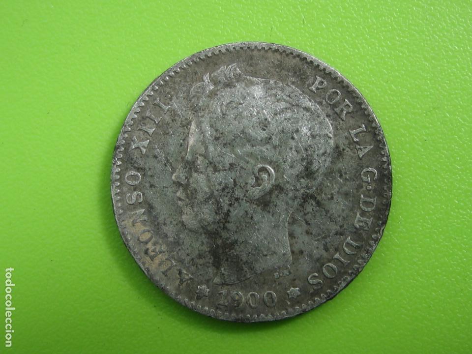 Monedas Franco: Moneda de plata de Alfonso XIII. 1900 - Foto 1
