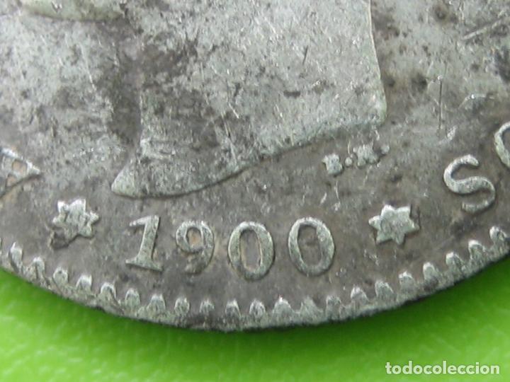 Monedas Franco: Moneda de plata de Alfonso XIII. 1900 - Foto 2