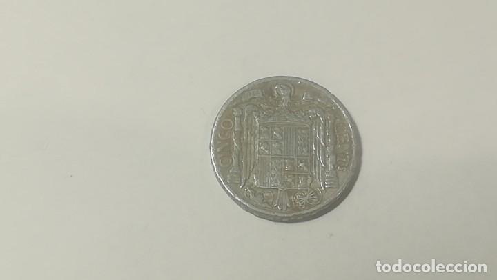 Monedas Franco: 5 c&eacute;ntimos. Estado Espa&ntilde;ol. 1941 - Foto 2