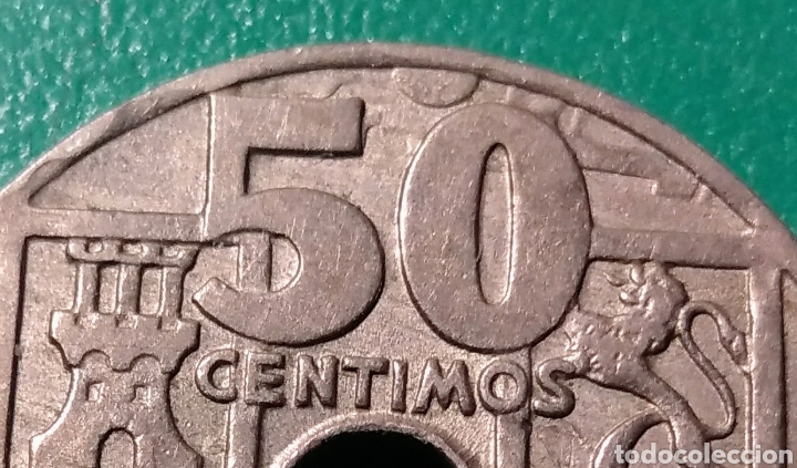 Monedas Franco: Espa&ntilde;a. 50 C&eacute;ntimos 1949 *52. ERROR. - Foto 1