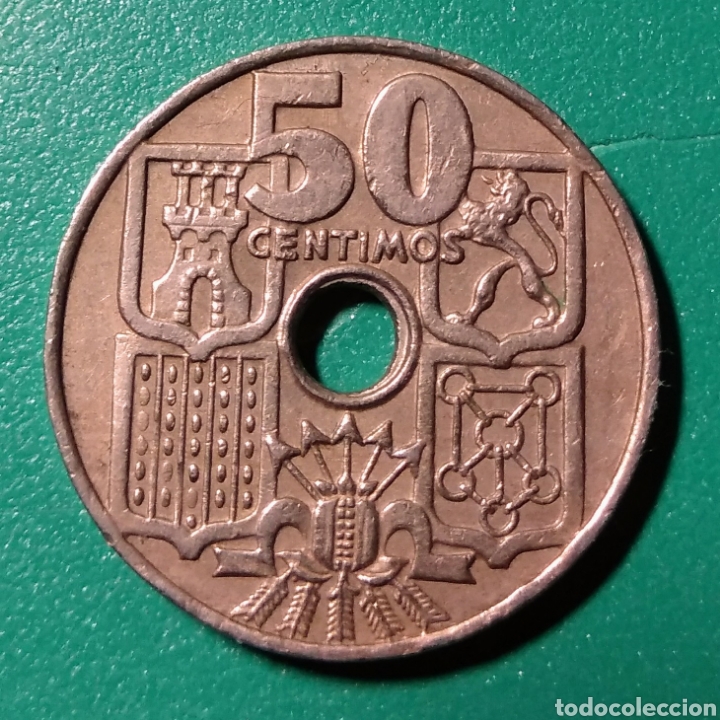Monedas Franco: Espa&ntilde;a. 50 C&eacute;ntimos 1949 *52. EBC+ - Foto 2