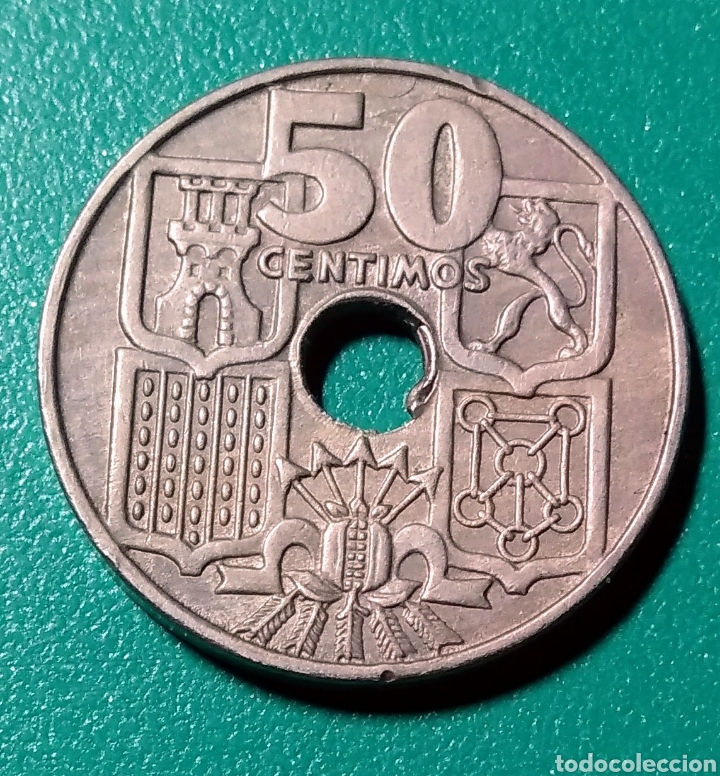 Monedas Franco: 50 C&eacute;ntimos 1949 *53. EBC. - Foto 2