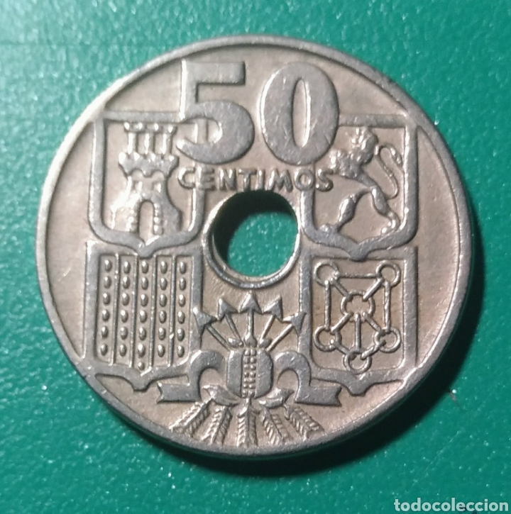 Monedas Franco: 50 C&eacute;ntimos 1949 * 54. Error. EBC. - Foto 1