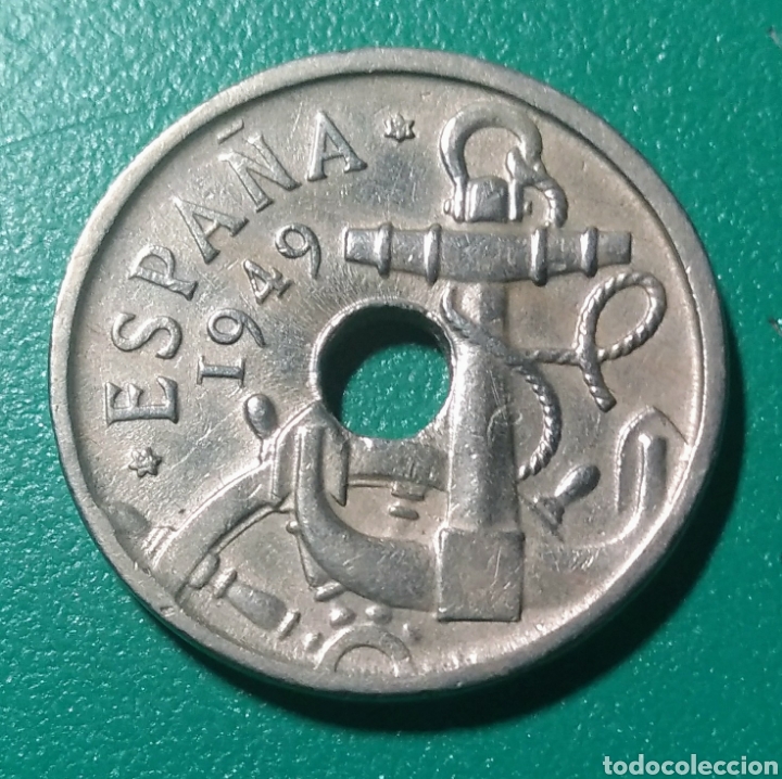 Monedas Franco: 50 C&eacute;ntimos 1949 * 54. Error. EBC. - Foto 2