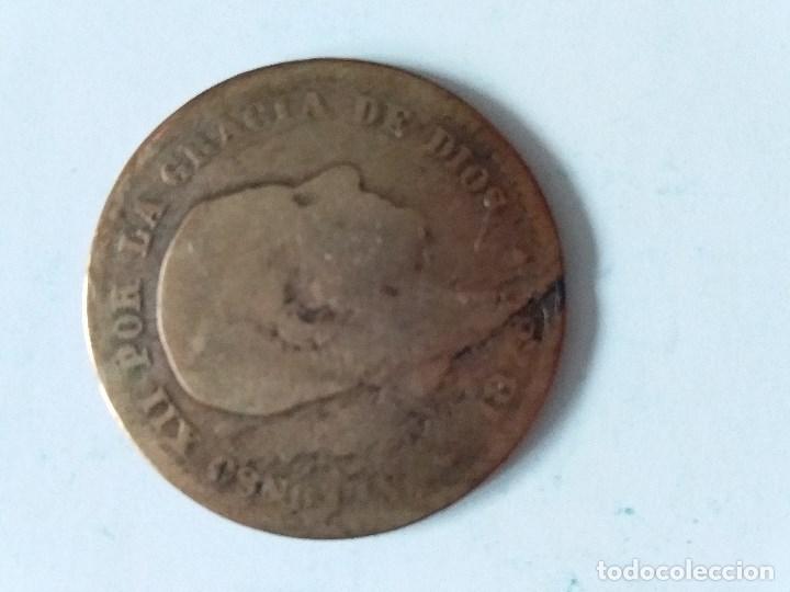 Monedas Franco: Moneda de 5 c&eacute;ntimos 1878 de Alfonso XII - Foto 1