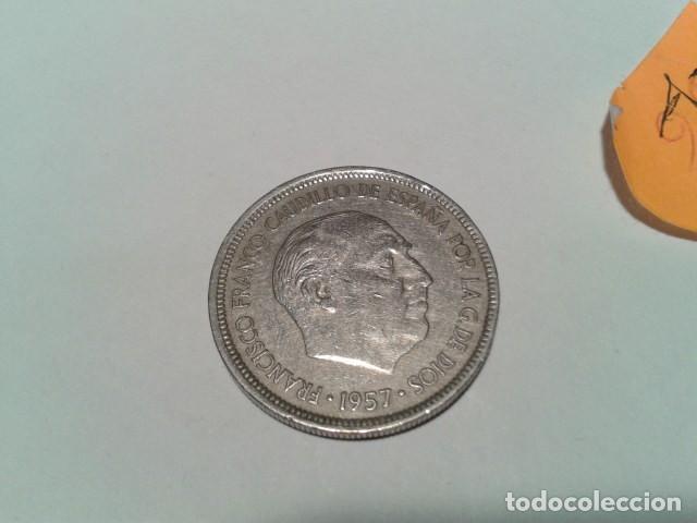 Moedas Franco: MONEDA 5 PESETAS 1957 *73  ( FRANCO )