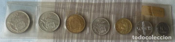 Monedas Franco: CONJUNTO DE 7 MONEDAS ESPA&Ntilde;OLAS DE FRANCO - Foto 1