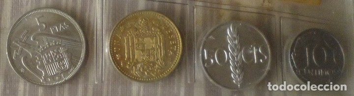 Monedas Franco: CONJUNTO DE 7 MONEDAS ESPA&Ntilde;OLAS DE FRANCO - Foto 4