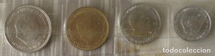 Monedas Franco: CONJUNTO DE 7 MONEDAS ESPA&Ntilde;OLAS DE FRANCO - Foto 6