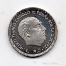 Monedas Franco: FRANCO. 50 PESETAS. AÑO 1957 *74. PRUEBA NUMISMÁTICA. . Lote 171079452