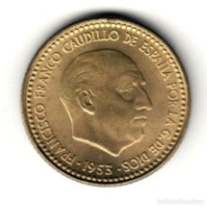 Monedas Franco: ESPAÑA: 1 PESETA 1953 *19* *56* FRANCISCO FRANCO S/C (1956) . Lote 171508259
