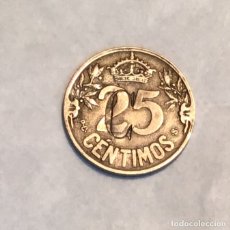 Monedas Franco: 25 CÉNTIMOS, RESELLADA “ C”